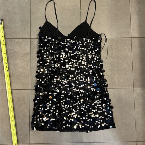 Ramy Brooke Black Tanya Sequined Mini Dress - Picture 9 of 12
